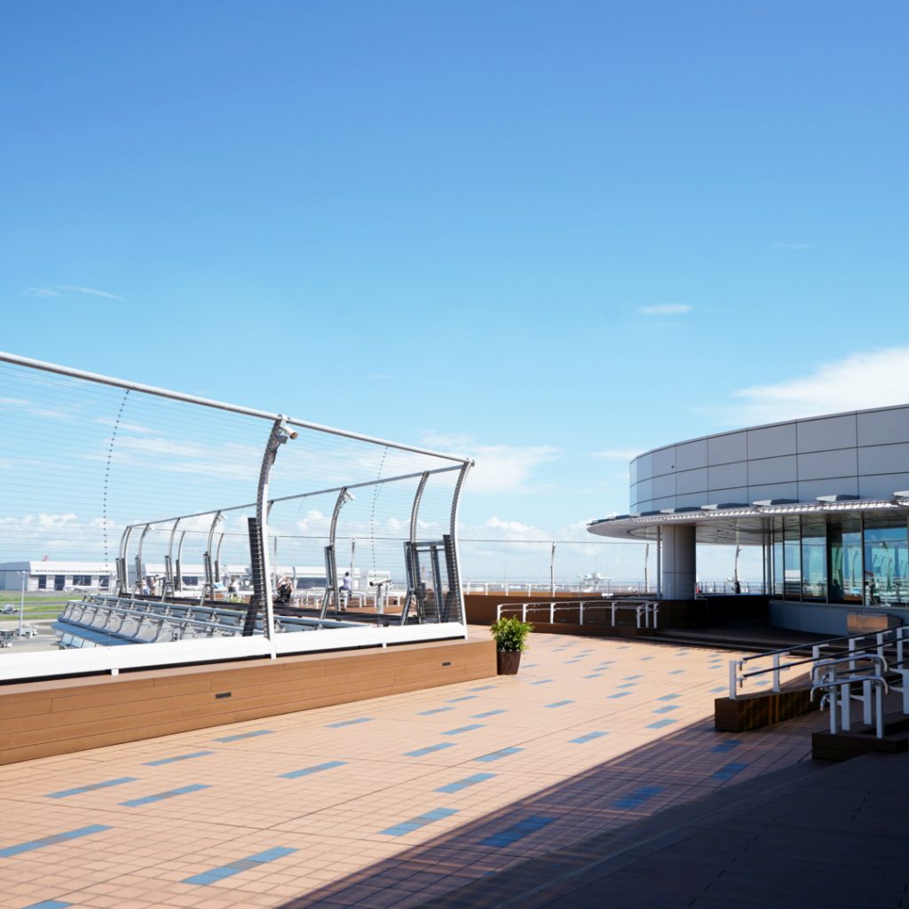 A special view from observation deck of Tokyo International Airport (HANEDA Airport).