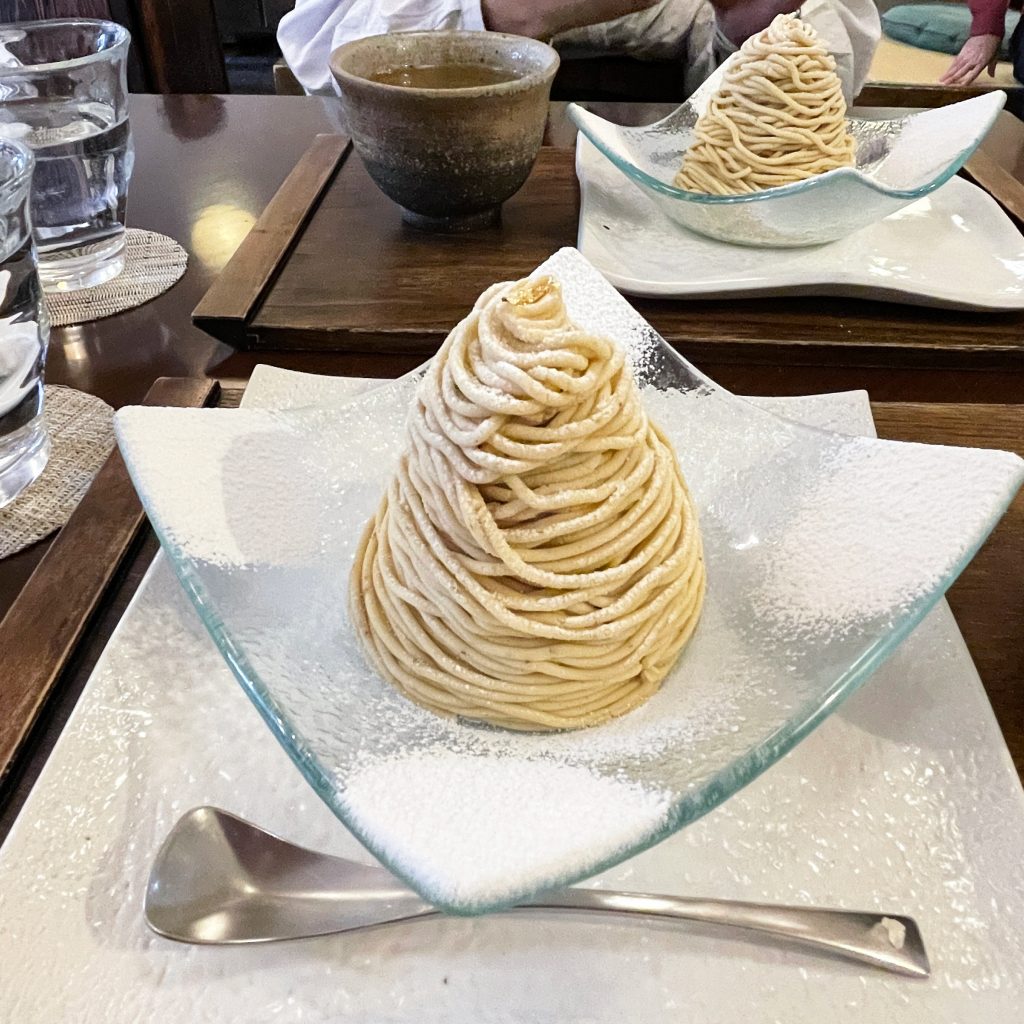 Mont Blanc from the only store in Japan that specializes in Japanese chestnuts.